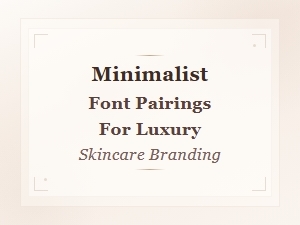 Minimalist Font Pairings for Luxury Skincare Branding
